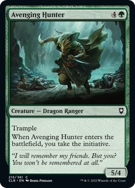 Avenging Hunter (Commander Legends: Battle for Baldur's Gate) Light Play