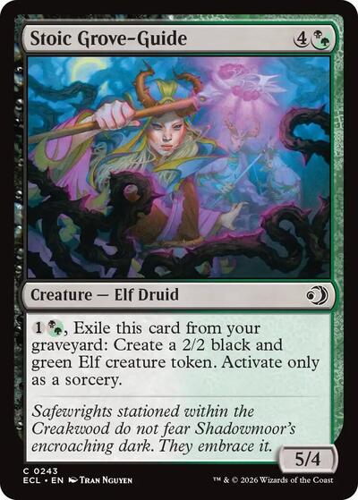 Stoic Grove-Guide (Lorwyn Eclipsed) Near Mint Foil