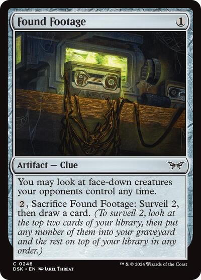 Found Footage (Duskmourn: House of Horror) Light Play Foil