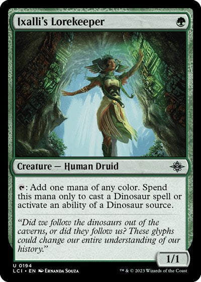 Ixalli's Lorekeeper (The Lost Caverns of Ixalan) Light Play Foil