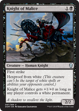 Knight of Malice (Dominaria) Light Play