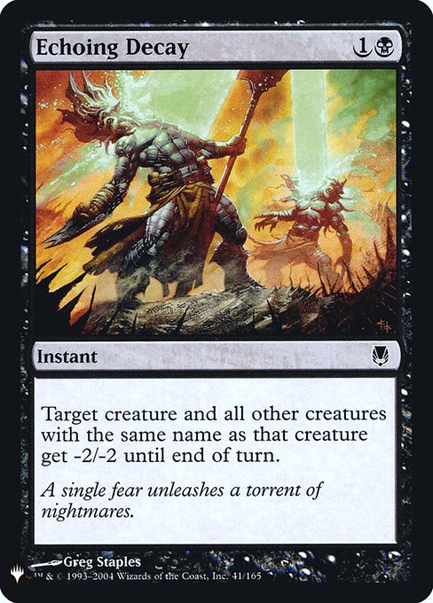 Echoing Decay (Mystery Booster Retail Edition Foils) Light Play Foil
