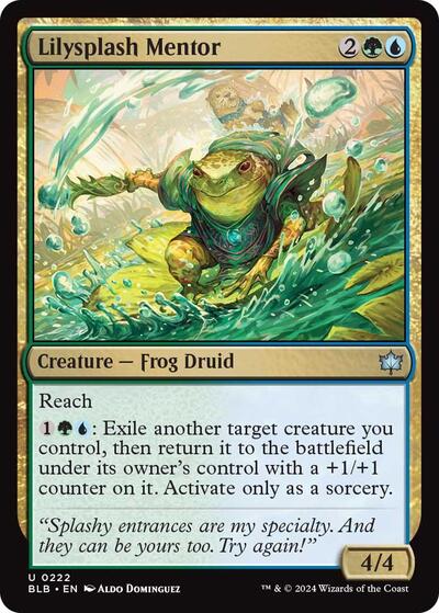 Lilysplash Mentor (Bloomburrow) Near Mint Foil