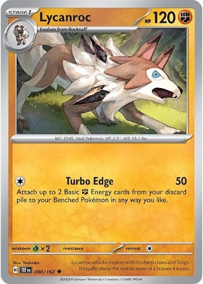 Lycanroc (SV05: Temporal Forces) Near Mint