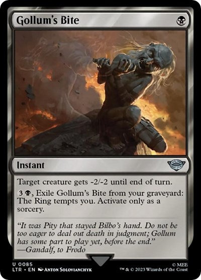 Gollum's Bite (Universes Beyond: The Lord of the Rings: Tales of Middle-earth) Near Mint Foil