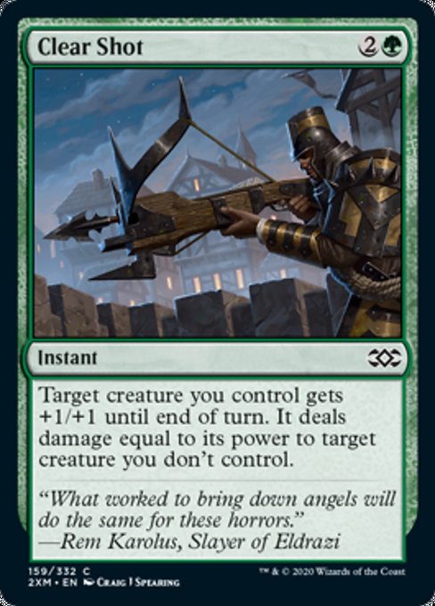 Clear Shot (Double Masters) Light Play Foil