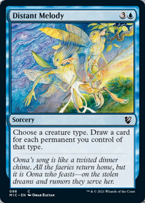 Distant Melody (Commander 2021 Midnight Hunt) Light Play