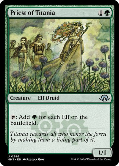 Priest of Titania (Modern Horizons 3) Light Play Foil