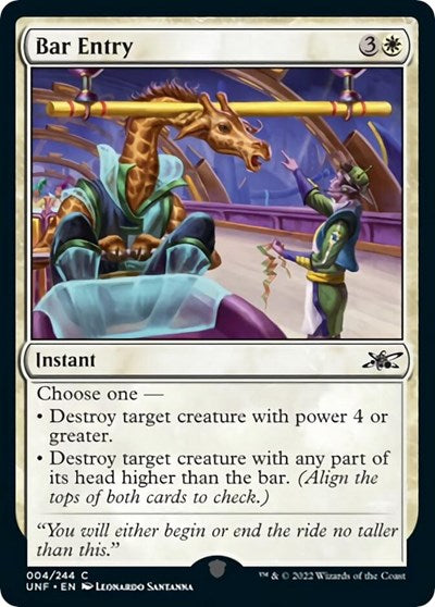 Bar Entry (Unfinity) Light Play Foil
