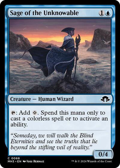 Sage of the Unknowable (Modern Horizons 3) Light Play Foil