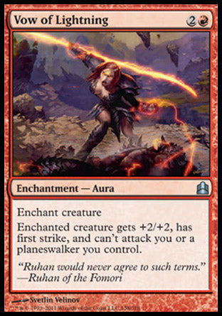 Vow of Lightning (Commander) Light Play