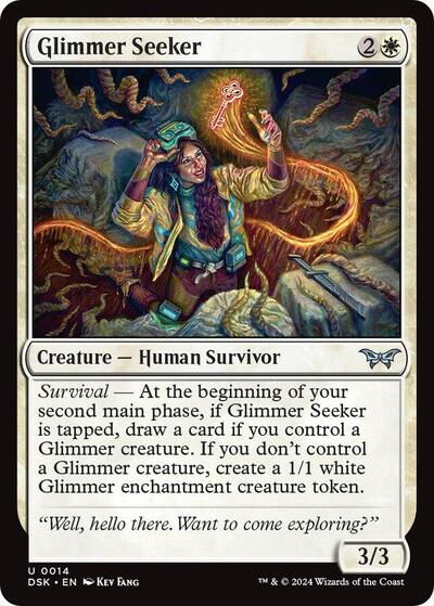 Glimmer Seeker (Duskmourn: House of Horror) Light Play Foil