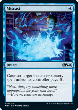 Miscast (Magic 2021 Core Set) Near Mint Foil