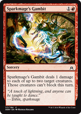 Sparkmage's Gambit (Oath of the Gatewatch) Light Play Foil