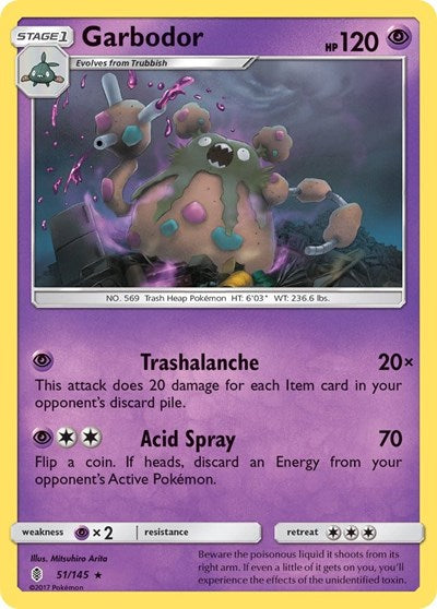 Garbodor (SM - Guardians Rising) Near Mint Reverse Holofoil
