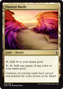Painted Bluffs (Amonkhet) Light Play Foil