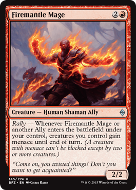 Firemantle Mage (Battle for Zendikar) Light Play Foil