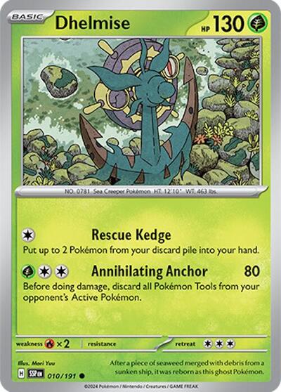 Dhelmise (SV08: Surging Sparks) Near Mint Reverse Holofoil