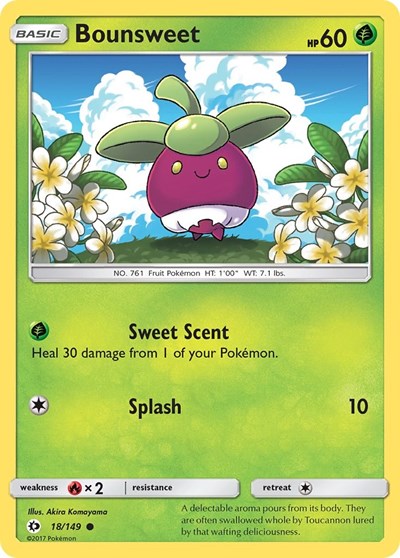 Bounsweet (SM Base Set) Near Mint