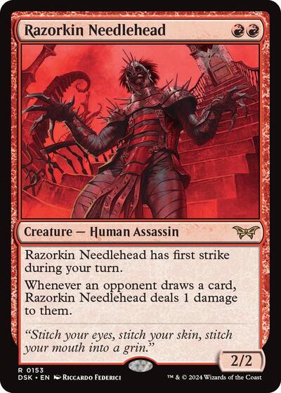 Razorkin Needlehead (Duskmourn: House of Horror) Light Play