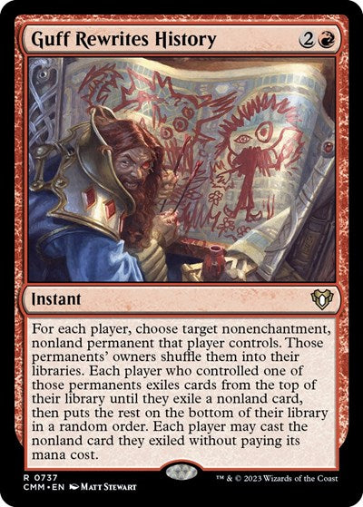 Guff Rewrites History (Commander Masters) Near Mint