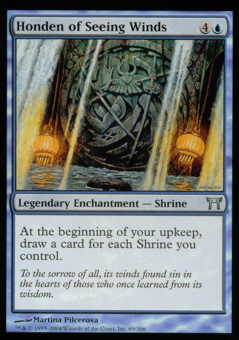 Honden of Seeing Winds (Champions of Kamigawa) Light Play