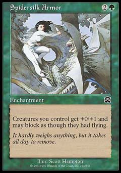 Spidersilk Armor (Mercadian Masques) Light Play