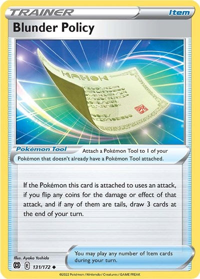 Blunder Policy (SWSH09: Brilliant Stars) Near Mint Reverse Holofoil
