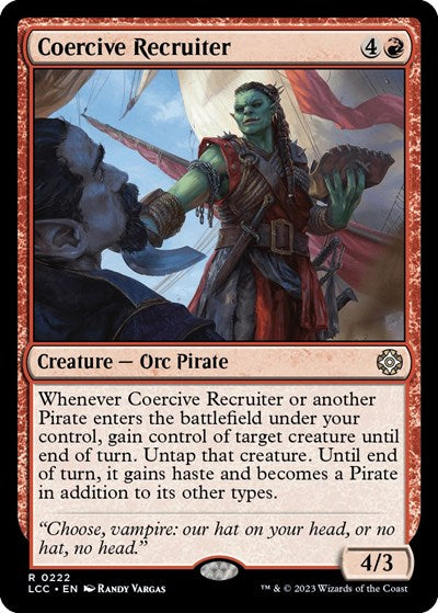 Coercive Recruiter (Commander: The Lost Caverns of Ixalan) Light Play