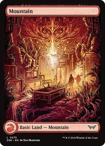 Mountain (275) - Full Art (Duskmourn: House of Horror) Near Mint