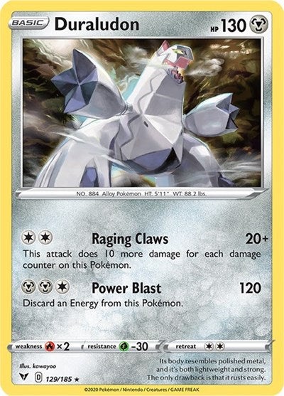 Duraludon (SWSH04: Vivid Voltage) Near Mint Reverse Holofoil