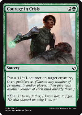 Courage in Crisis (War of the Spark) Light Play Foil