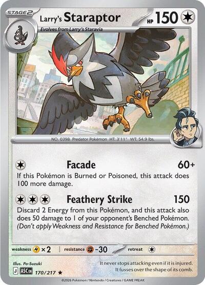 Larry's Staraptor - 170 (ME: Ascended Heroes) Near Mint Holofoil