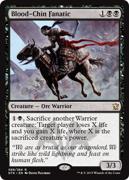 Blood-Chin Fanatic (Dragons of Tarkir) Light Play Foil