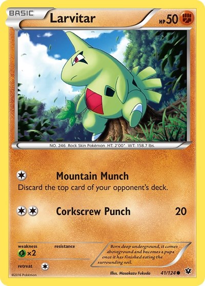 Larvitar (41) (XY - Fates Collide) Near Mint