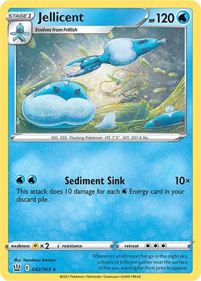 Jellicent (SWSH05: Battle Styles) Near Mint Reverse Holofoil