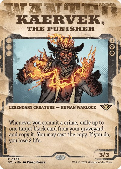 Kaervek, the Punisher (Showcase) (Outlaws of Thunder Junction) Light Play Foil