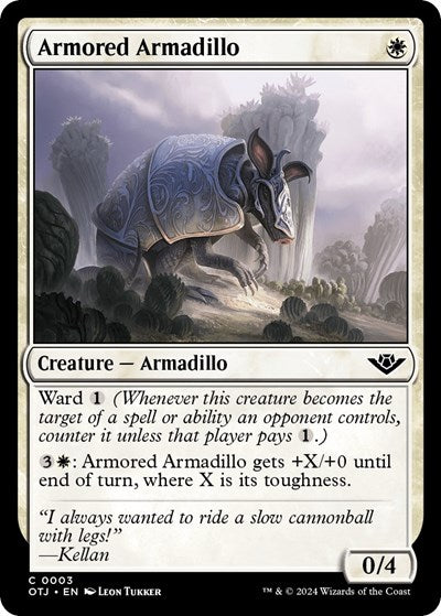 Armored Armadillo (Outlaws of Thunder Junction) Light Play Foil