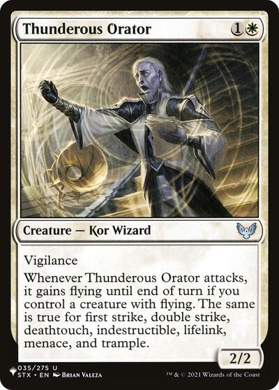 Thunderous Orator (The List) Near Mint