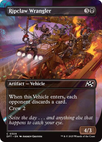 Ripclaw Wrangler (Borderless) (Aetherdrift) Near Mint Foil