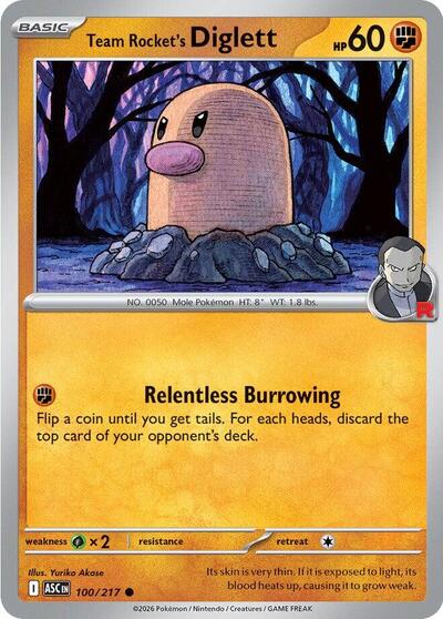 Team Rocket's Diglett (ME: Ascended Heroes) Near Mint