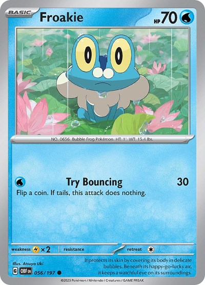 Froakie (Scarlet and  Violet: Obsidian Flames) Near Mint