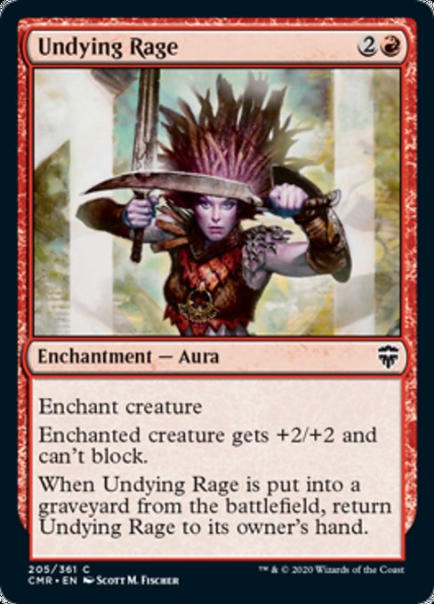 Undying Rage (Commander Legends) Light Play Foil