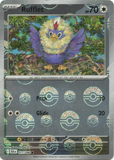 Rufflet (Poke Ball Pattern) (SV: Black Bolt) Near Mint Holofoil