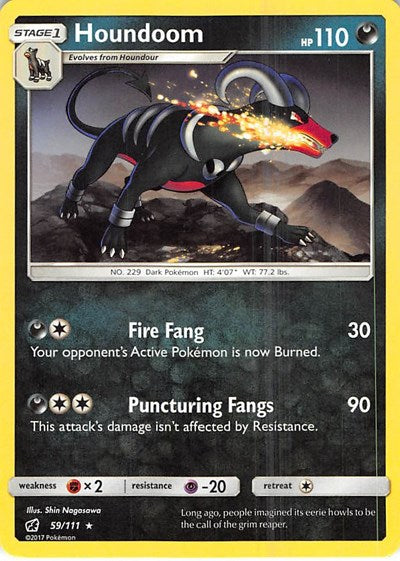 Houndoom (SM - Crimson Invasion) Near Mint Reverse Holofoil