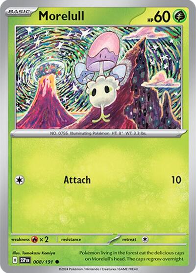 Morelull (SV08: Surging Sparks) Near Mint Reverse Holofoil