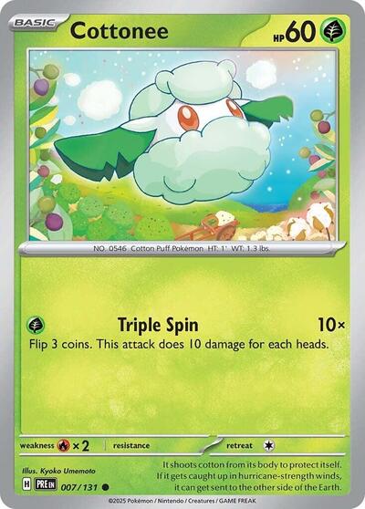 Cottonee (SV: Prismatic Evolutions) Near Mint Reverse Holofoil