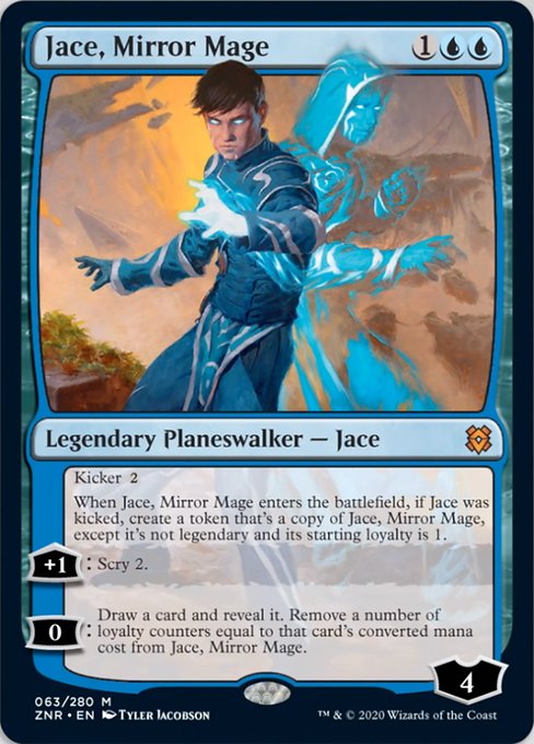 Jace, Mirror Mage (Zendikar Rising) Light Play Foil