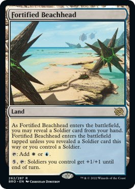 Fortified Beachhead (The Brothers' War) Near Mint Foil