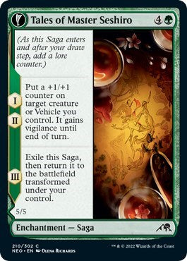 Tales of Master Seshiro (Kamigawa: Neon Dynasty) Light Play Foil